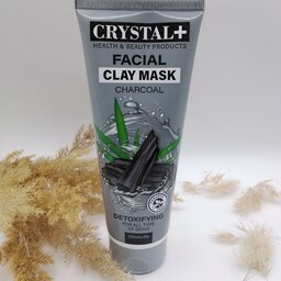 کریستال پلاس ماسک صورت پاک کننده حاوی کربن فعال مناسب انواع پوست 250 میلی لیتر