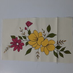 کیسه پارچه ای طرح  گل رنگی سایز 40در50 عکس کیسه در اسلاید های بعدی ،نقاشی با دست