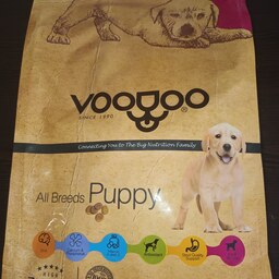 غذای خشک سگ وودو پاپی 3 کیلوگرم مناسب نژاد کوچک و بزرگ 2 تا 6 ماه
