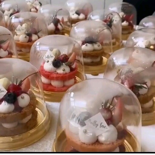 ظرف کاپ کیک پک دو تایی ظرف کاپ کیک یا دسری در طلایی