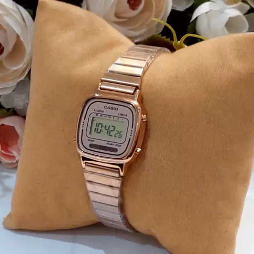 ساعت زنانه کاسیو نوستالژی CASIO LA670W رزگلد

