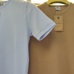 تی شرت مردانه یقه گرد ساده جنس فانریپ پنبه در 24 رنگ و 5 سایز 