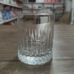 لیوان شیشه ای (بسته 6 عددی) مدل(اوسلو)بسیار زیبا و خوش دست،طرح دار،قطر کلفت 