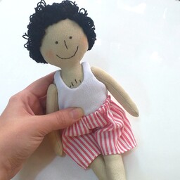 ولنتاین عروسک پارچه ای مدل عمو سیبیلو 20 سانتیمتری مناسب برای هدیه ولنتاین و.. کد02