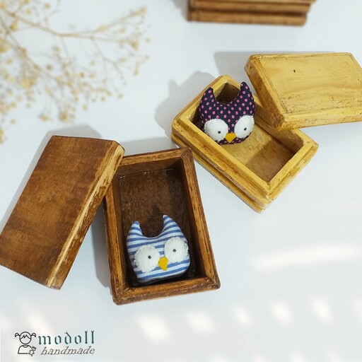 جعبه هدیه چوبی مدل لوکس در دار کوچک دستساز از چوب نراد موجود در دو رنگ عسلی و گردویی