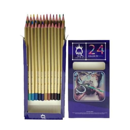 مداد رنگی 24 تایی مدل ام کیو
