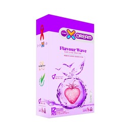 کاندوم ایکس دریم مدل Flavour Wave بسته 12 عددی