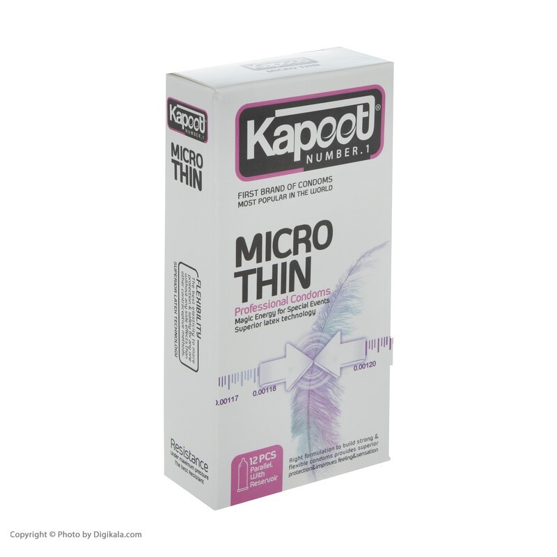 کاندوم کاپوت (Kapoot) مدل Micro Thin بسته 12 عددی