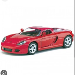ماکت ماشین فلزی پورشه کاررا جی تی کینزمارت  Porsche Carrera gt kinsmart کینسمارت رنگ قرمز