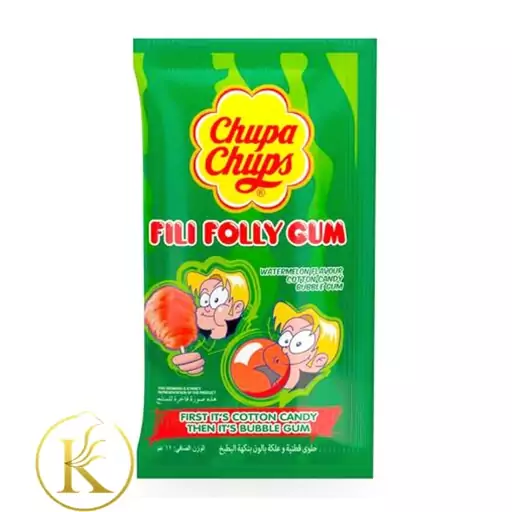 آدامس پشمکی چوپاچاپس با طعم هندوانه chupa chups