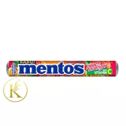 آبنبات جویدنی منتوس مدل هلو و پرتقال (29 گرم) mentos

