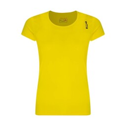 تیشرت ورزشی زنانه فوق سایز پانیل مدل 192  زرد