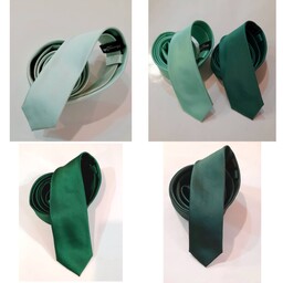 کراوات مردانه ساده در رنگبندی سبز سیر و روشن در 8 رنگ با یک قیمت استثنایی
