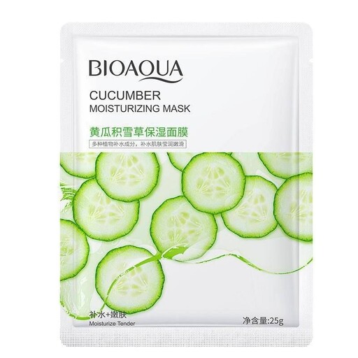 ماسک ورقه ای صورت با اسانس خیار- مارک BIOAQUA