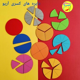 بازی با دایره های کسری آریو، مناسب تدریس معلم جهت آموزش ریاضی و مفاهیم کسر