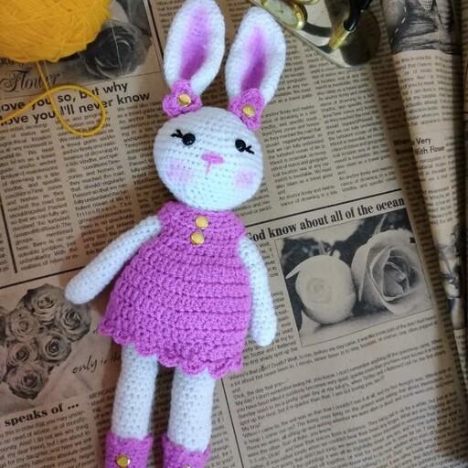 ارسال رایگان عروسک بافتنی خرگوش عروسک خرگوش سیسمونی عروسک بافتنی خرگوش سیسمونی عروسک بافتنی سیسمونی بافتنی عروسک خرگوش 