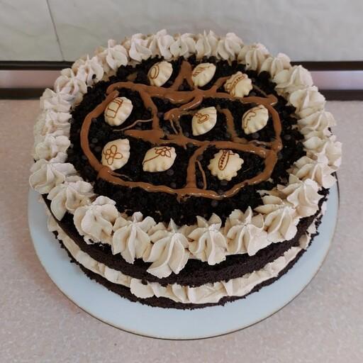کیک سابله کیک تولد سابله کیک شکلاتی نسکافه ای