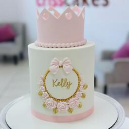 کیک دخترانه کیک صورتی کیک شیک کیک تولد