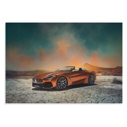 	 تابلو شاسی طرح ماشین بی ام دبلیو کانسپت زد 4 - BMW Concept Z4 2017 مدل NV0639