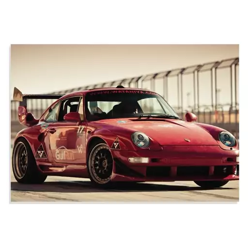 	 تابلو شاسی طرح ماشین پورشه کلاسیک - Porsche Classic Car مدل NV0713