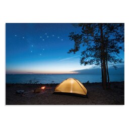 تابلو شاسی طرح کمپ و طبیعت گردی Camping Adventure Photography مدل NV0779