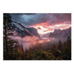  تابلو شاسی طرح یوسمیتی مه آلود Misty Yosemite مدل NV0828