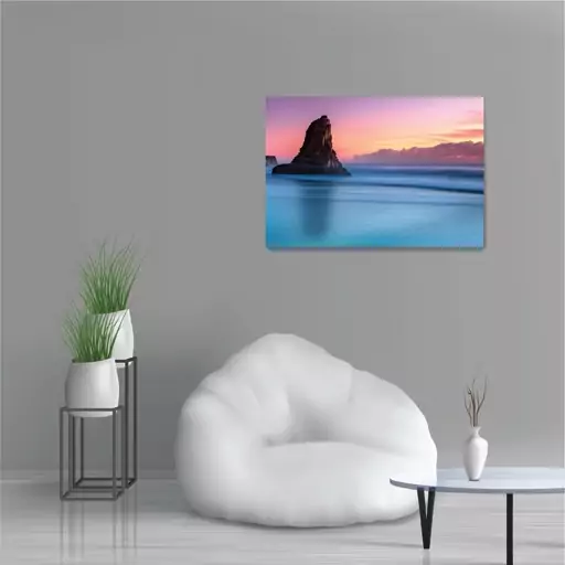 تابلو شاسی طرح گرادینت غروب آفتاب اقیانوس Ocean Gradient Sunset مدل NV0852