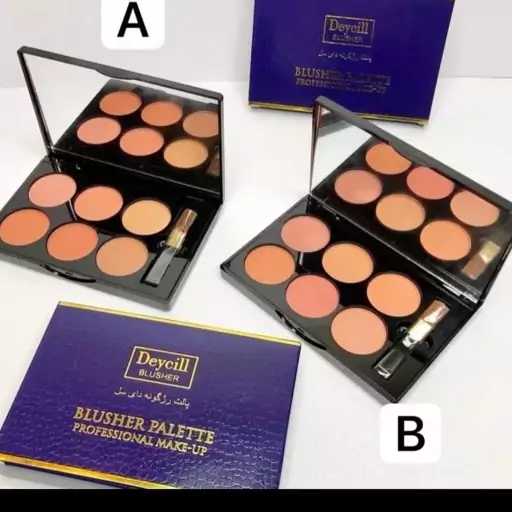 پالت رژگونه دایسل Deycill Blusher Palette Professional Make up دارای 6 رنگ پرکاربرد 