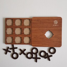بازی جیبی یا مینی گیم دوز  چوبی سینور کد 302. ابعاد 10 سانتی متر. قابل حمل. مناسب کودکان و بزرگسالان. گردویی روشن یکرو