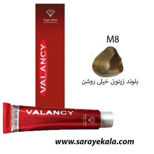 رنگ مو  والانسی( VALANCE ) M8