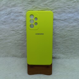 گارد (قاب) گوشی سیلیکونی A53 مدل سیلیکونی پاک کنی کیفیت اورجینال رنگ فسفری مناسب گوشی Samsung A53 5G