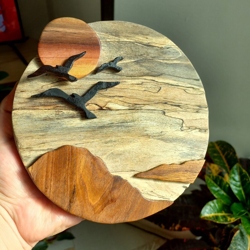 تابلو مینیمال چوبی دستساز 