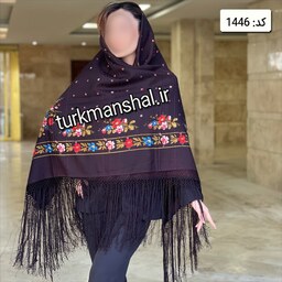 روسری ترکمنی پشمی کد 1446