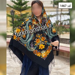 روسری ترکمنی پشمی کد 1467