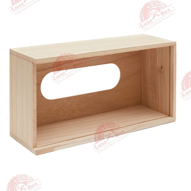 جعبه چوبی دستمال کاغذی لوکس باکس کد 905