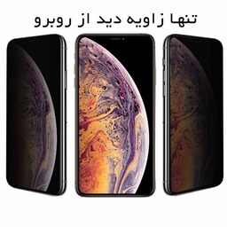 محافظ صفحه نمایش شیشه ای گلس حریم خصوصی Privacy مناسب برای گوشی آیفون 12 PRO