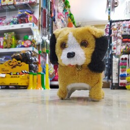 عروسک سگ خزدار با صدا و متحرک باطری خور فروشگاه ایلدا