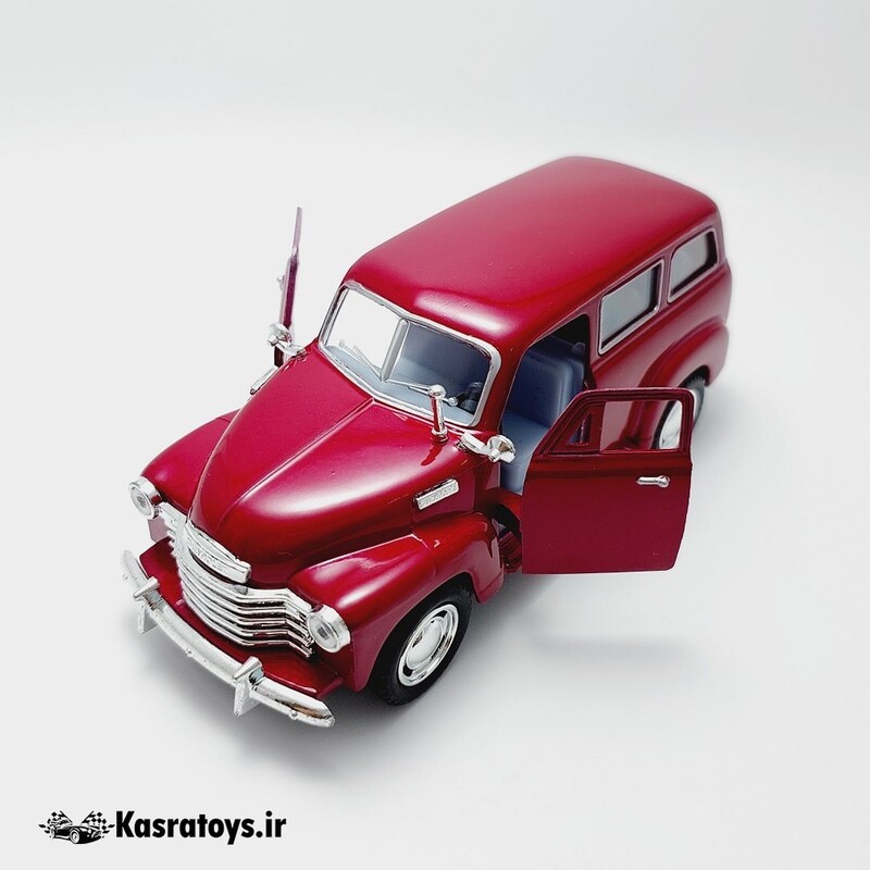 ماشین فلزی شورلت سوبربان 1950 قرمز برند کینسمارت