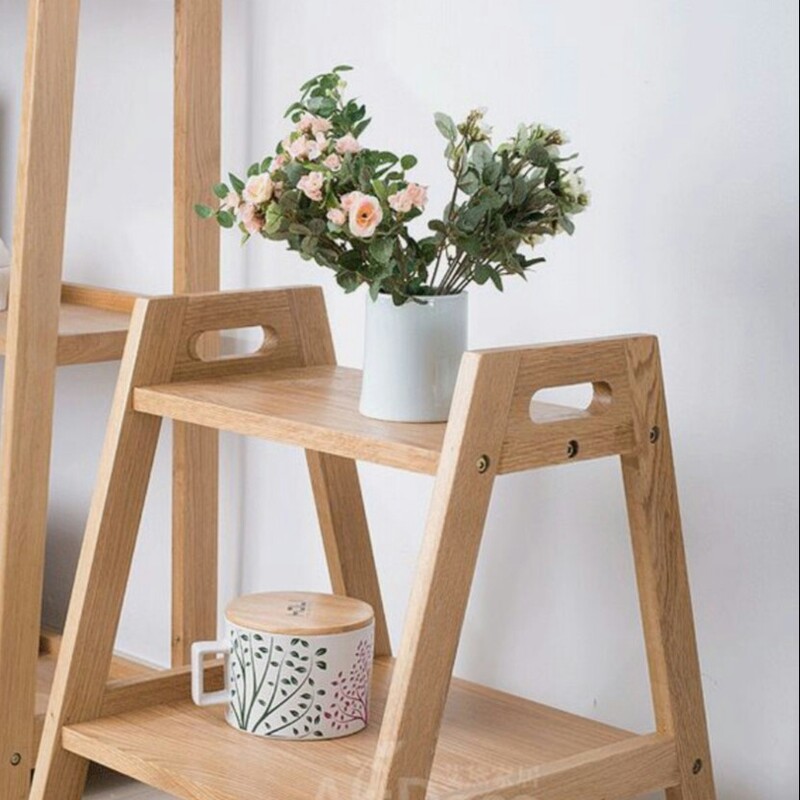 میز چوبی دکور گلدان کنار مبلی 