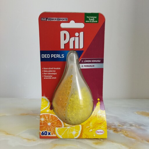 بوگیر لیمویی پریل 60بار مصرف خوشبوکننده ماشین ظرفشویی  بامبو شاپ