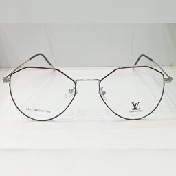 عینک طبی زنانه برند  Louis vuittoN مدل 6051 . چند ضلعی.  تمام فلز  . همراه با جلدودستمال