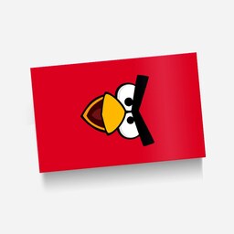 استیکر(برچسب) کارت عابر بانک-طرحAngry Birds(انگری بردز)-کد543-سفارشی