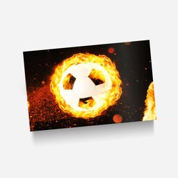 استیکر(برچسب) کارت عابر بانک-طرح توپ  فوتبال-کد745-سفارشی