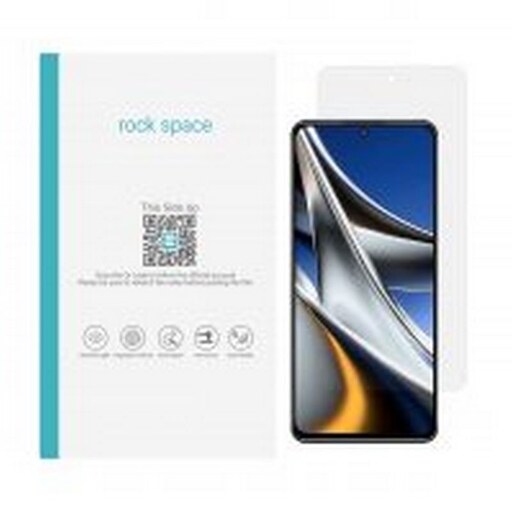 گلس نانو هیدروژل شفاف و ضد ضربه گوشی شیائومی poco X4 pro 5G برند راک اسپیس