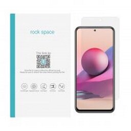 گلس نانو هیدروژل شفاف و ضد ضربه گوشی شیائومی redmi note 10s برند راک اسپیس