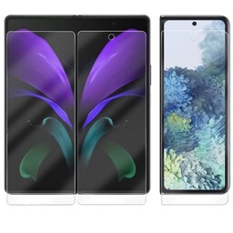 گلس مات نانو و ضد ضربه گوشی سامسونگ Galaxy Z fold 2 برند راک اسپیس 