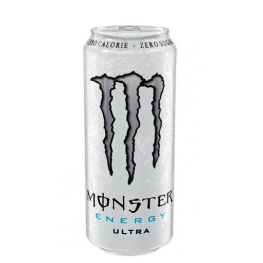 نوشیدنی انرژی زا بدون قند و کالری سفید مانستر 500 میل monster