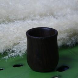 شات قهوه چوبی تزیینی برای دکور، چوب گردو با روغن طبیعی رنگ قهوه ای تیره(سوخته)