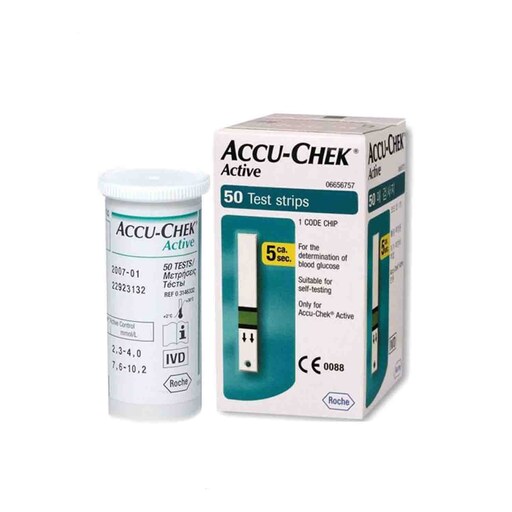 نوار تست قند خون اکیو چک اکتیو accu-chek-active-test-strip