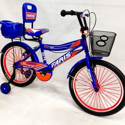 دوچرخه سایز  20 ، مارک فاریس ، رنگ آبی نارنجی 